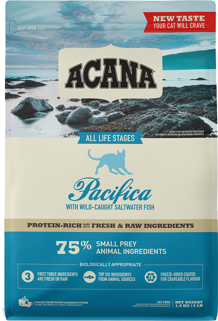 Acana Cat Pacifica Front Label- Your PetPA NZ