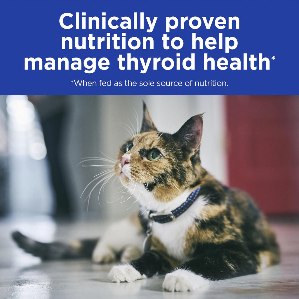 Hill's Prescription Diet Y/D Thyroid Care Cat Dry Food is the perfect solution for cats with thyroid issues.