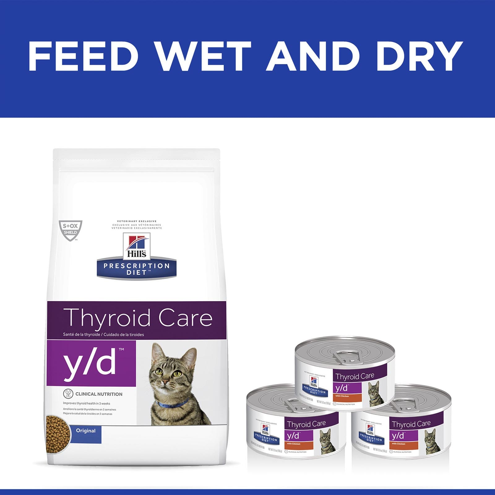 Hill's Prescription Diet y/d Thyroid Care Dry Cat Food (1.8kg) – Pet PA NZ