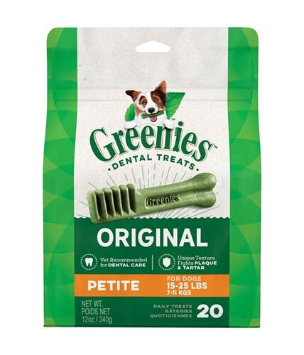 Greenie Dental Treats for Dogs Petite 7-11kg - Front - Your Pet PA NZ