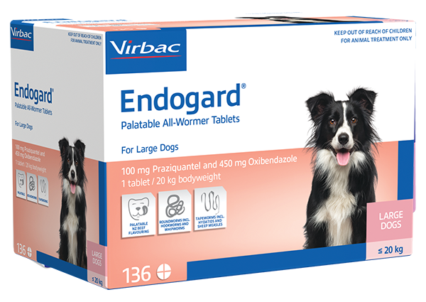 Endogard AllWormer Tablets For Large Dogs 20kg (3 Pack)