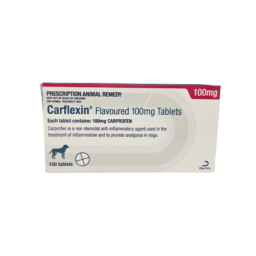 Carflexin 100mg Tablets 100's - Front - Your Pet PA NZ