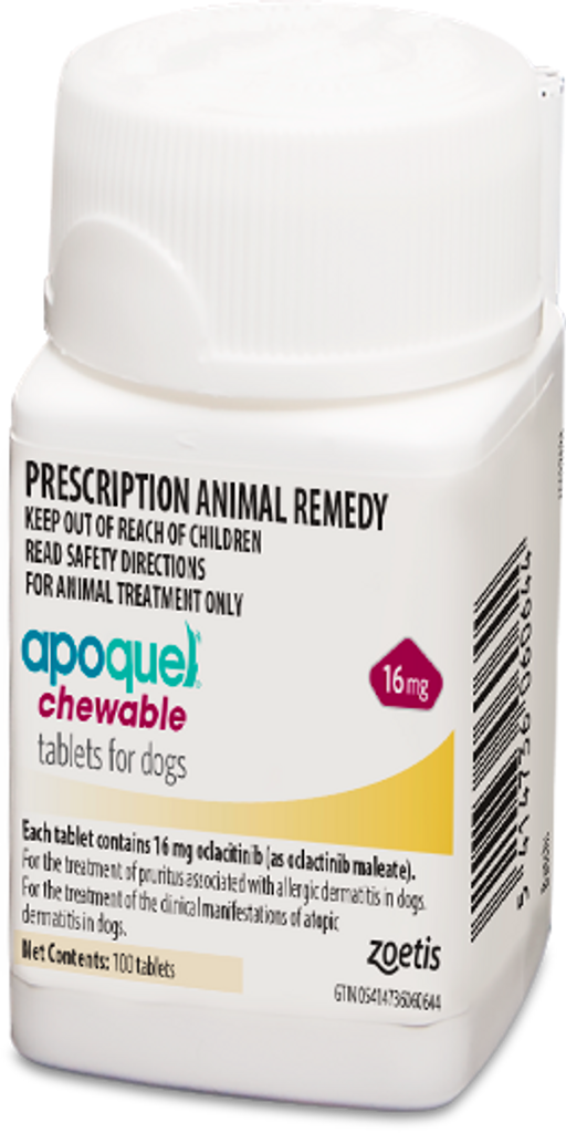 Apoquel Chewable 16mg (100 Chews) - Prescription Required
