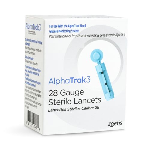 AlphaTrak 3 Lancettes 100's - Front - Your Pet PA NZ