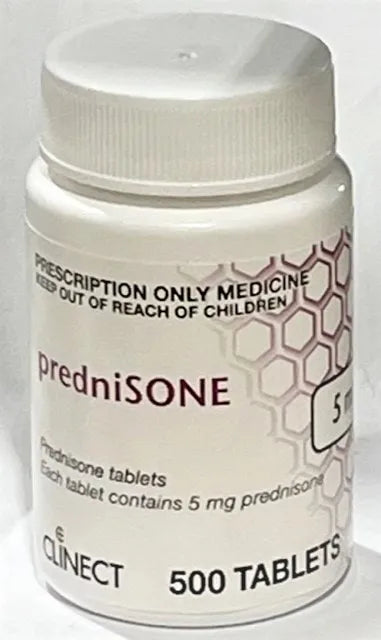 PrednisONE 5mg 500's - Front - Your Pet PA NZ