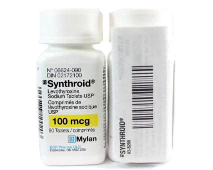 Synthroid Tablet 100mcg - Front - Your Pet PA NZ