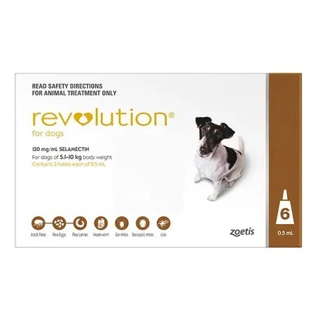 Revolution Flea and Worming Treatment for Dogs 5.1 10 kg Your