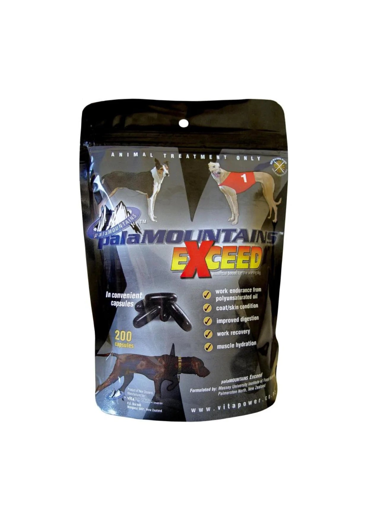 palaMOUNTAINS Exceed Dog 200 Capsules Your Pet PA NZ