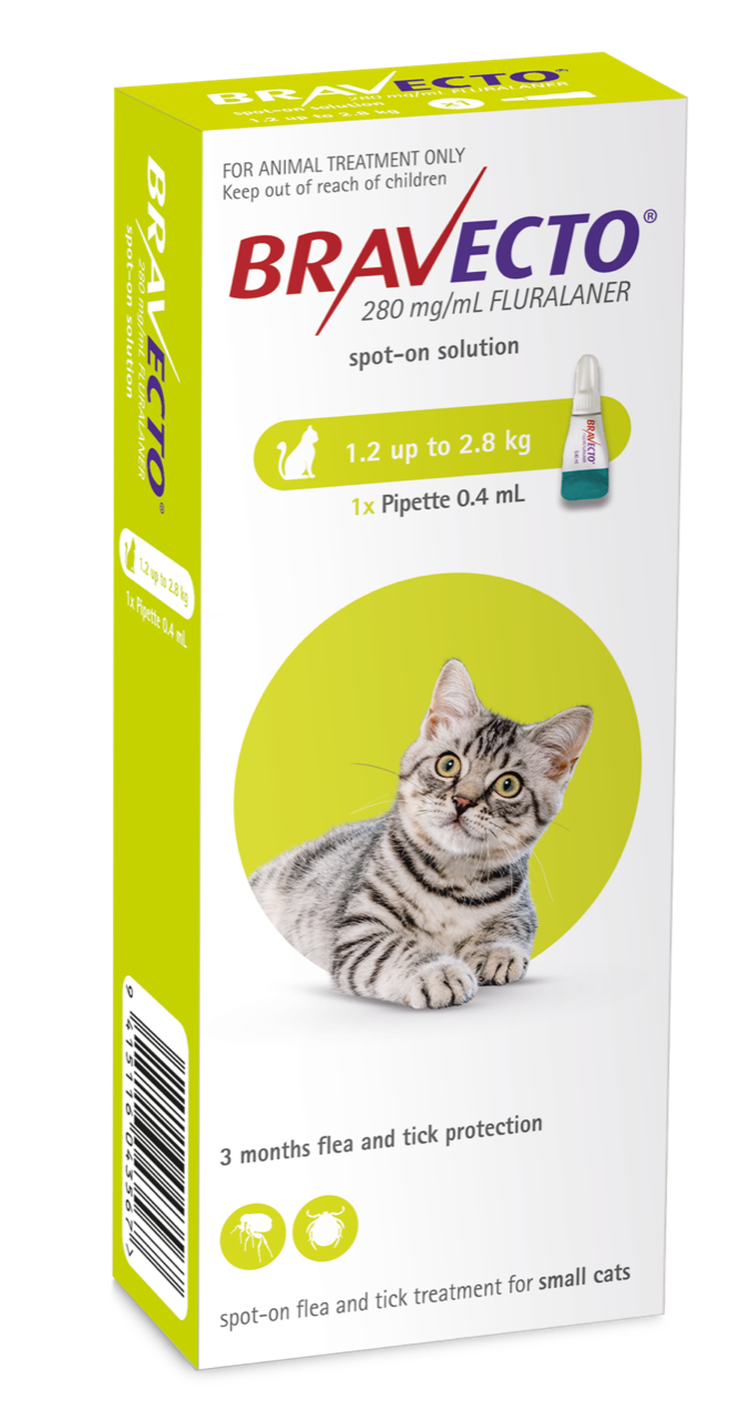 Bravecto Spot On For Small Cats 1 2 2 8 Kg Pet PA NZ bravecto-spot-on-for-small-cats-1-2-2-8-kg-pet-pa-nz