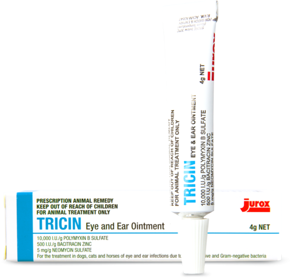 Triquin Injection Tricin Ear & Eye Ointment (4g Tube) Prescription Required – Pet PA NZ