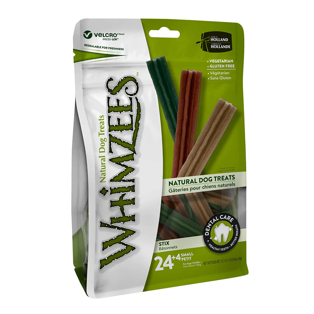 Whimzees Stix Dental Treats For Small Dog (28 Pack)