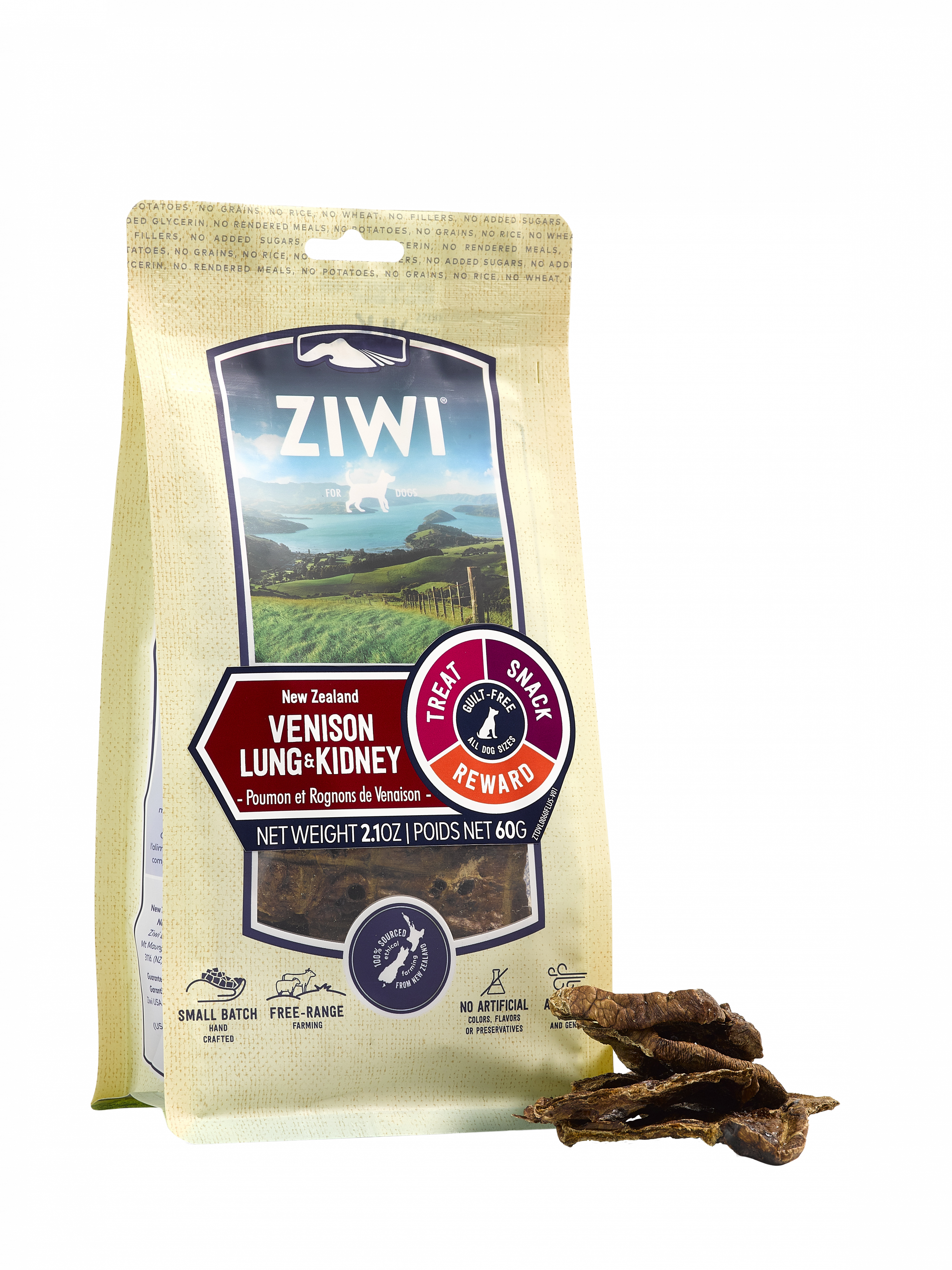 Ziwi Peak Venison Lung and Kidney Dog Treats Your Pet PA NZ